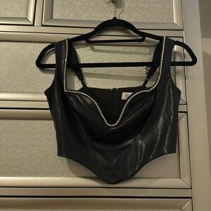 Oh Polly black corset top